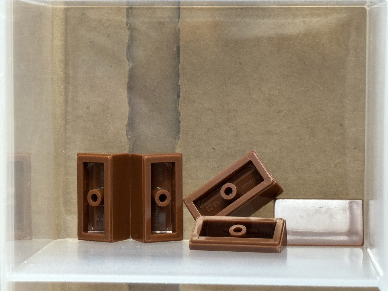 LEGO Parts - Reddish Brown Slope 30 1 x 2 x 2/3 - No 85984 - QTY 5