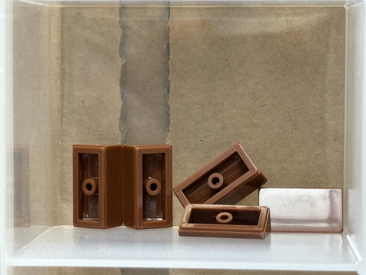 LEGO Parts - Reddish Brown Slope 30 1 x 2 x 2/3 - No 85984 - QTY 5
