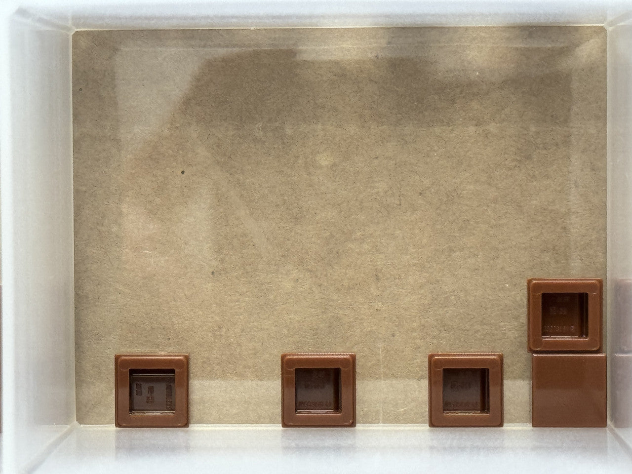 LEGO Parts - Reddish Brown Tile 1 x 1 - No 3070 - QTY 5