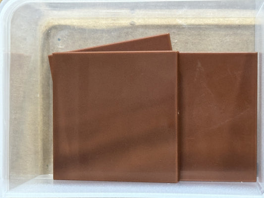 LEGO Parts - Reddish Brown Tile 4 x 4 - No 1751 - QTY 5