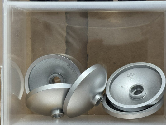 LEGO Parts - Metallic Silver Dish 3 x 3 Inverted (Radar) - No 43898 - QTY 5