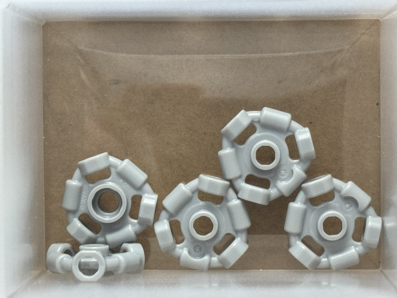 LEGO Parts - Light Bluish Gray, Weapon Holder Ring 3 Bars - No 1941 - QTY 5