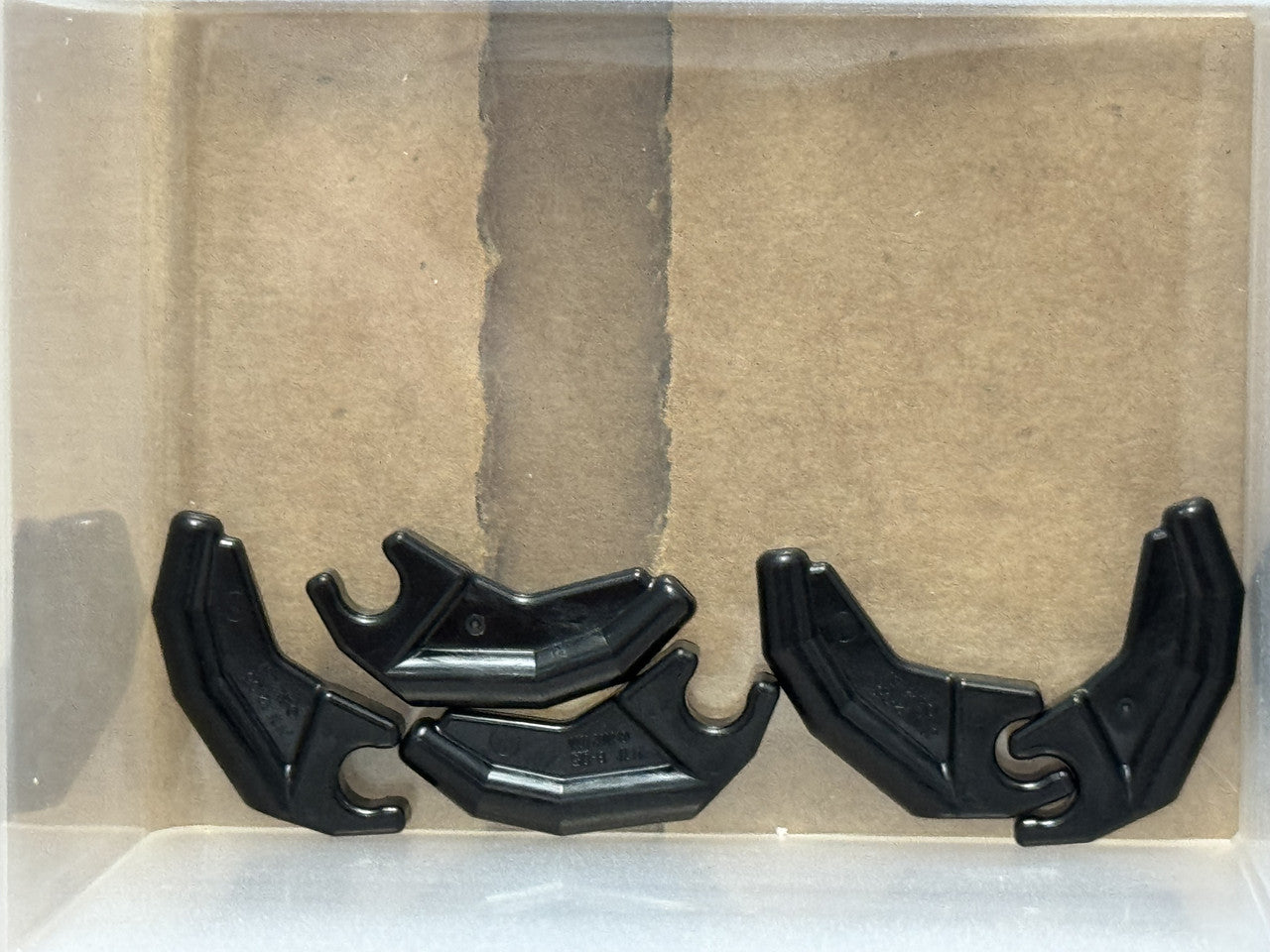LEGO Parts - Black Barb / Claw / Horn / Tooth Clip, Angled - No 3171 - QTY 5