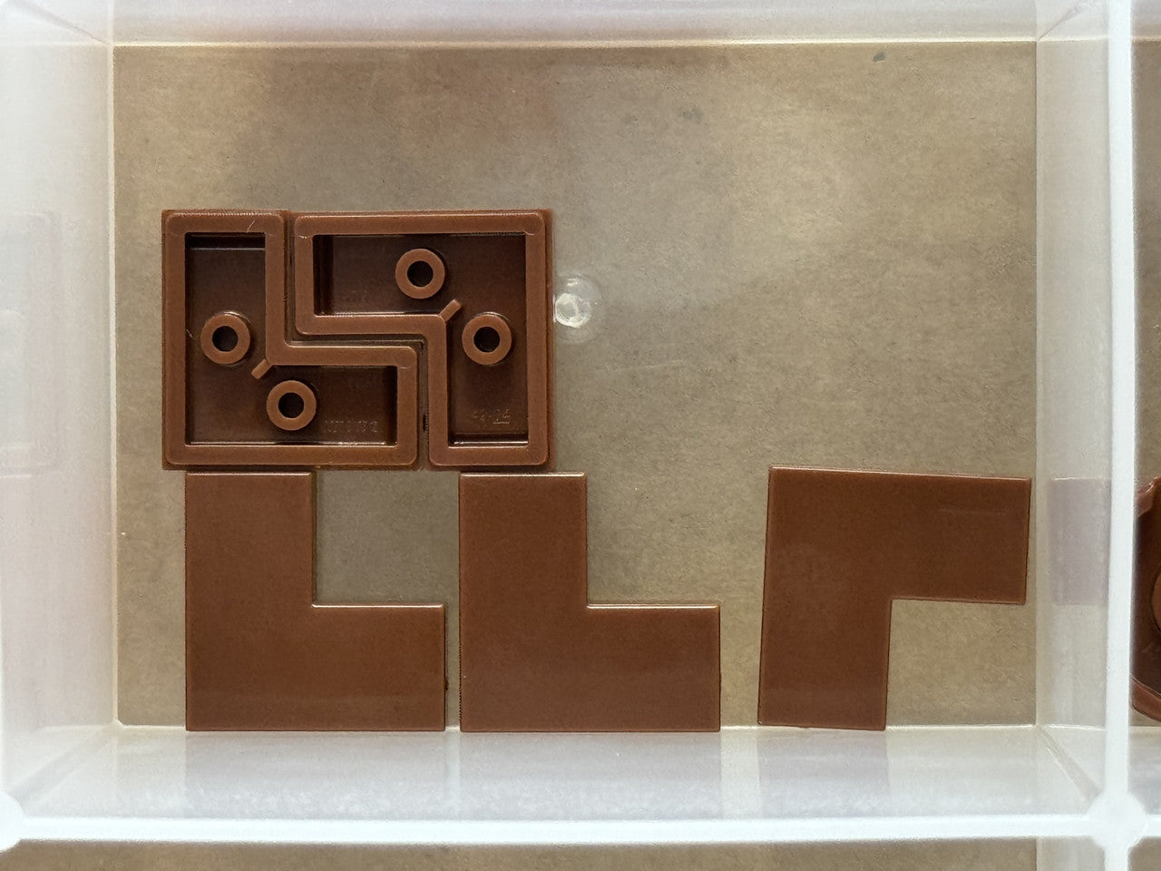 LEGO Parts - Reddish Brown Tile 2 x 2 Corner - No 14719 - QTY 5