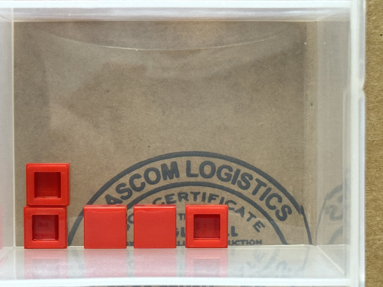 LEGO Parts - Red Tile 1 x 1 - No 3070 - QTY 5