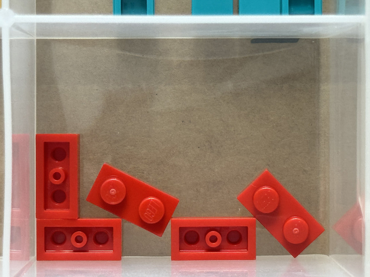 LEGO Parts - Red Plate 1 x 2 - No 3023 - QTY 5