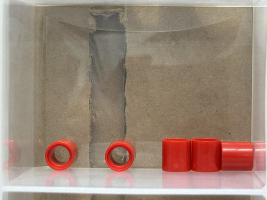 LEGO Parts - Red Technic, Liftarm Thick 1 x 1 (Spacer) - No 18654 - QTY 5
