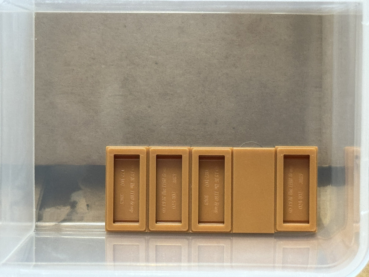 LEGO Parts - Medium Nougat Tile 1 x 2 - No 3069 - QTY 5