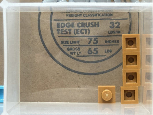 LEGO Parts - Medium Nougat Plate 1 x 1 - No 3024 - QTY 5