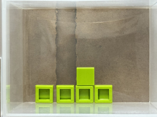 LEGO Parts - Lime Tile 1 x 1 - No 3070 - QTY 5