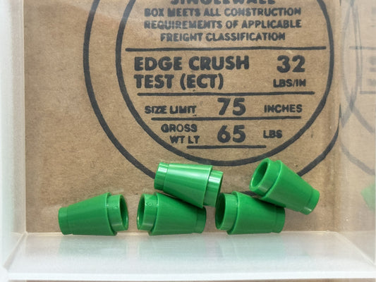 LEGO Parts - Green Cone 1 x 1 with Top Groove - No 4589b - QTY 5