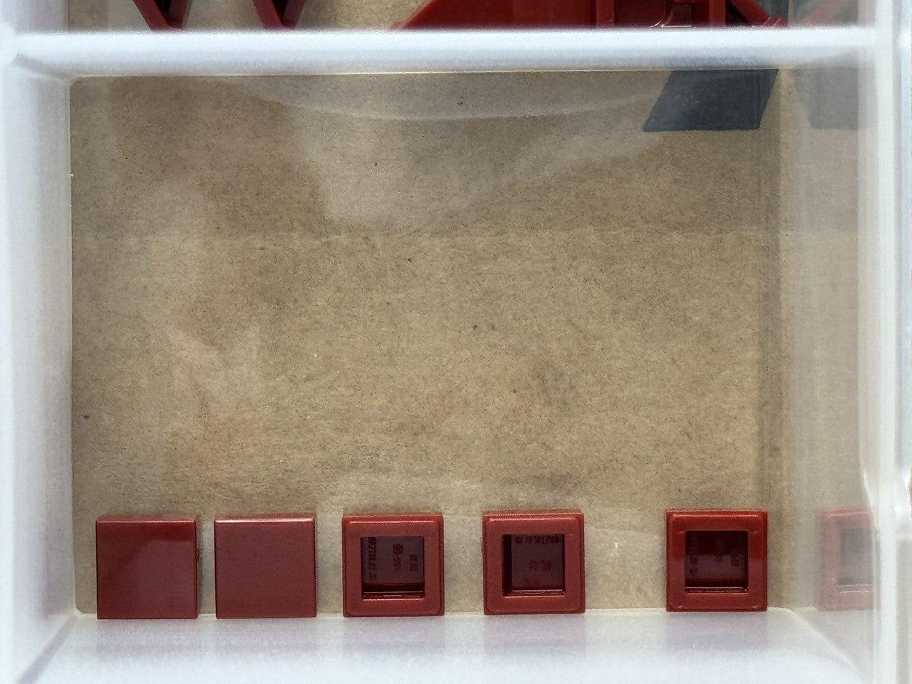 LEGO Parts - Dark Red Tile 1 x 1 - No 3070 - QTY 5