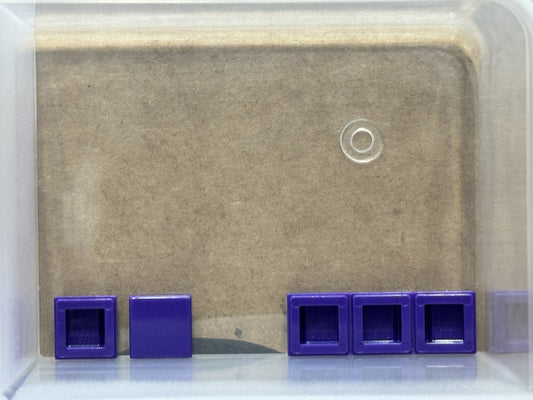 LEGO Parts - Dark Purple Tile 1 x 1 - No 3070 - QTY 5