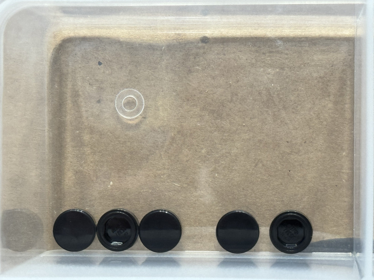 LEGO Parts - Black Tile, Round 1 x 1 - No 98138 - QTY 5