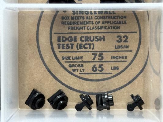 LEGO Parts - Black Plate, Round 1 x 1 Bar Handle Long Stem - No 79194 - QTY 5
