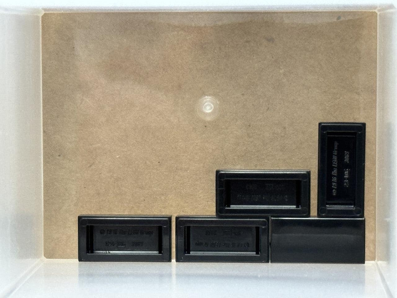 LEGO Parts - Black Tile 1 x 2 - No 3069 - QTY 5