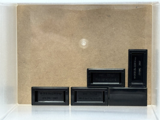 LEGO Parts - Black Tile 1 x 2 - No 3069 - QTY 5