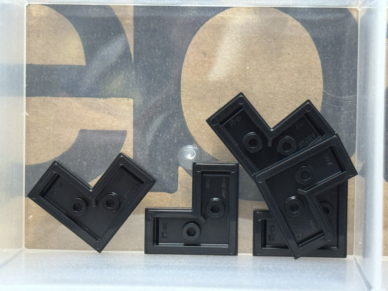 LEGO Parts - Black Tile 2 x 2 Corner - No 14719 - QTY 5