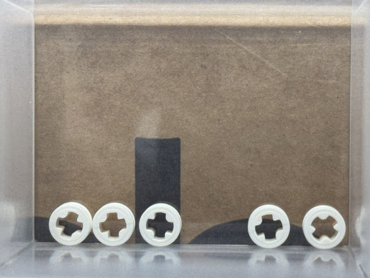 LEGO Parts - White Technic Bush 1/2 Smooth - No 4265c - QTY 5