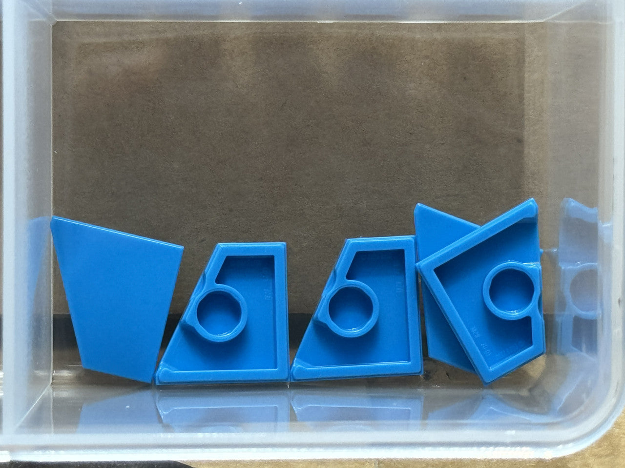 LEGO Parts - Dark Azure Tile, Modified 2 x 2 Wedge Right - No 7829 - QTY 5