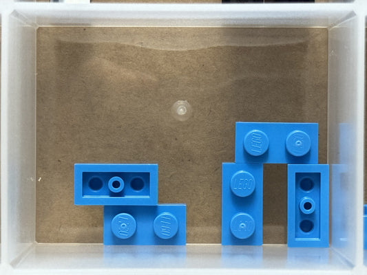 LEGO Parts - Dark Azure Plate 1 x 2 - No 3023 - QTY 5