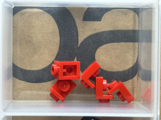 LEGO Parts - Red Bracket 1 x 1 - 1 x 1 Inverted - No 36840 - QTY 5