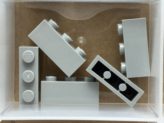 LEGO Parts - Light Bluish Gray Brick 1 x 3 - No 3622 - QTY 5