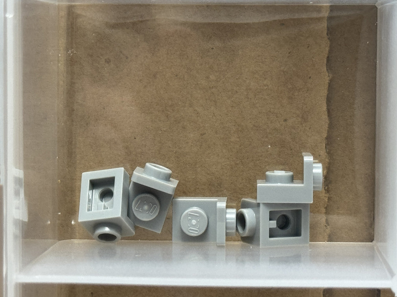 LEGO Parts - Light Bluish Gray Bracket 1 x 1 - 1 x 1 Inverted - No 36840 - QTY 5
