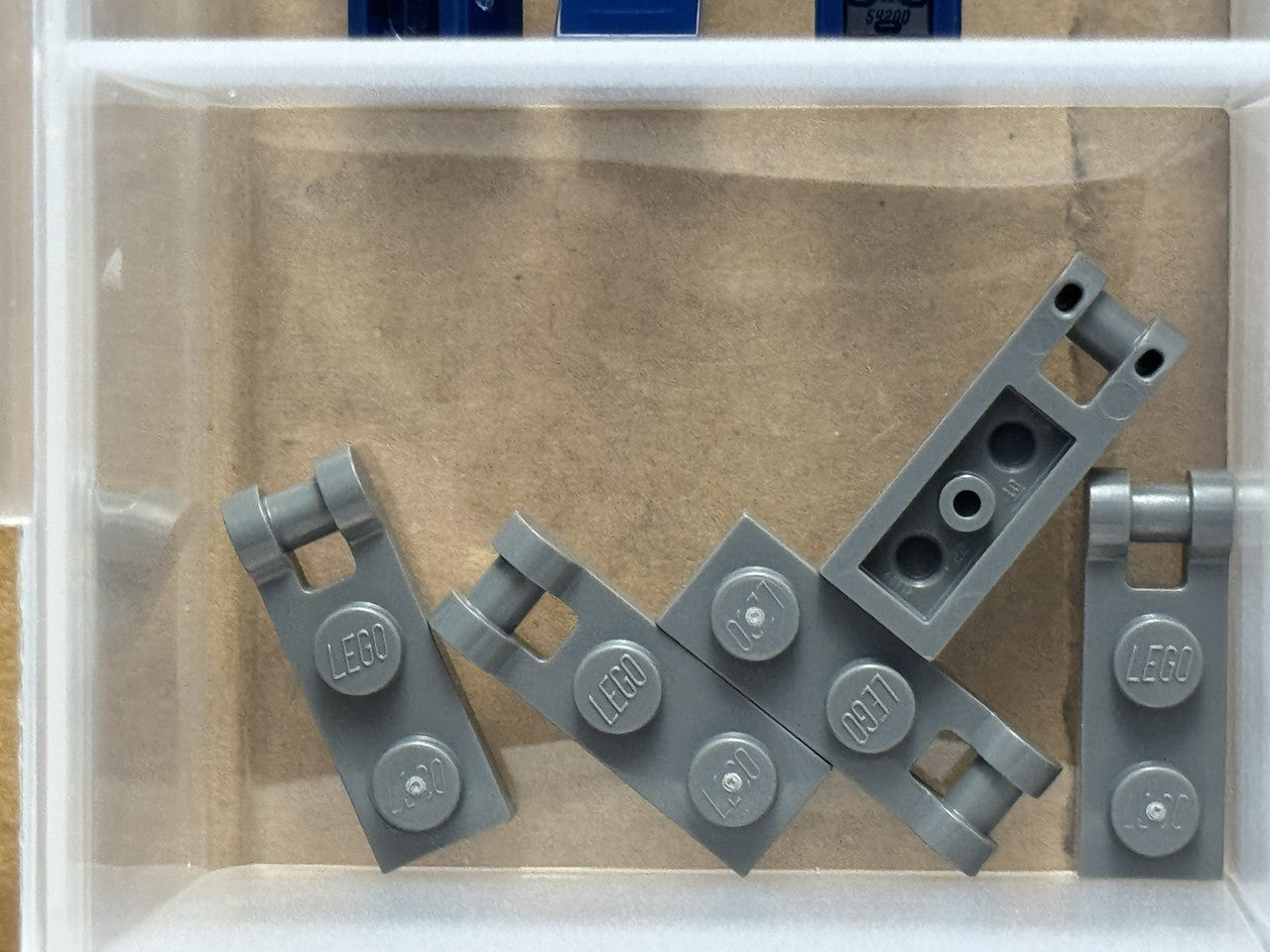 LEGO Parts - Dark Bluish Gray Plate 1 x 2 Bar Handle End - No 60478 - QTY 5