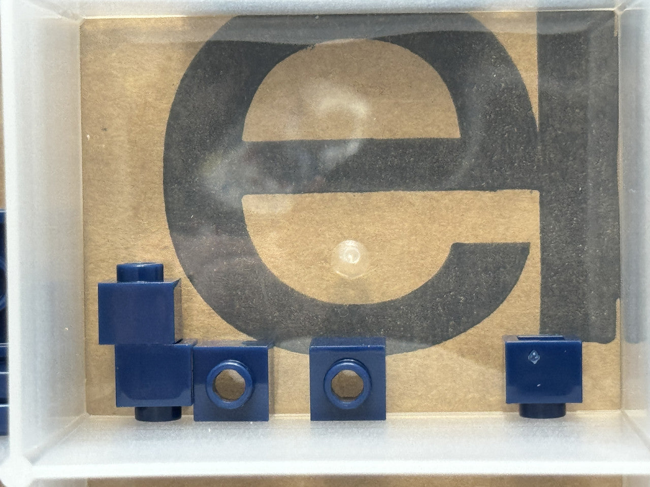 LEGO Parts - Dark Blue Brick 1 x 1 x 2/3 with Open Stud - No 86996 - QTY 5