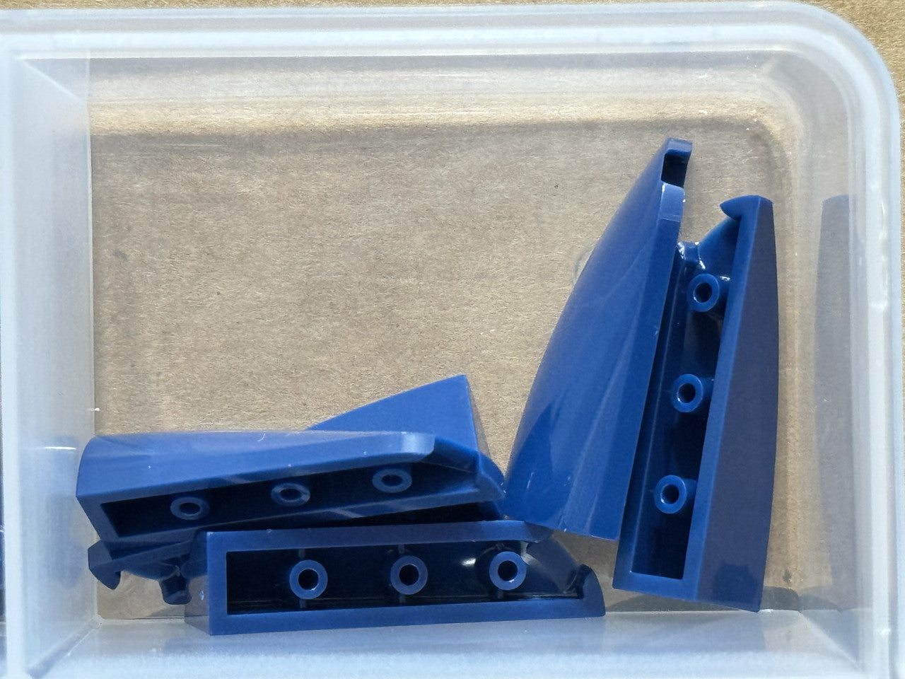 LEGO Parts - Dark Blue Slope, Curved 4 x 1 Right - No 7205 - QTY 5