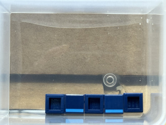 LEGO Parts - Dark Blue Tile 1 x 1 Dark Azure Stripe - No 3070pb393 - QTY 5