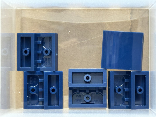LEGO Parts - Dark Blue Slope, Curved 2 x 2 x 2/3 - No 15068 - QTY 5