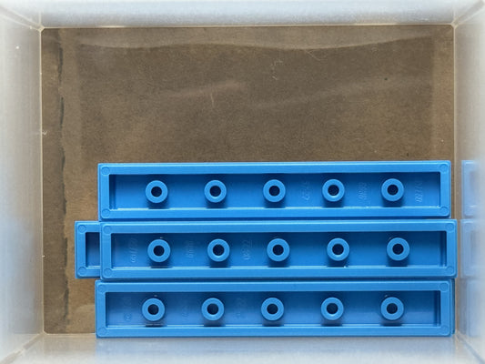 LEGO Parts - Dark Azure Tile 1 x 6 - No 6636 - QTY 5