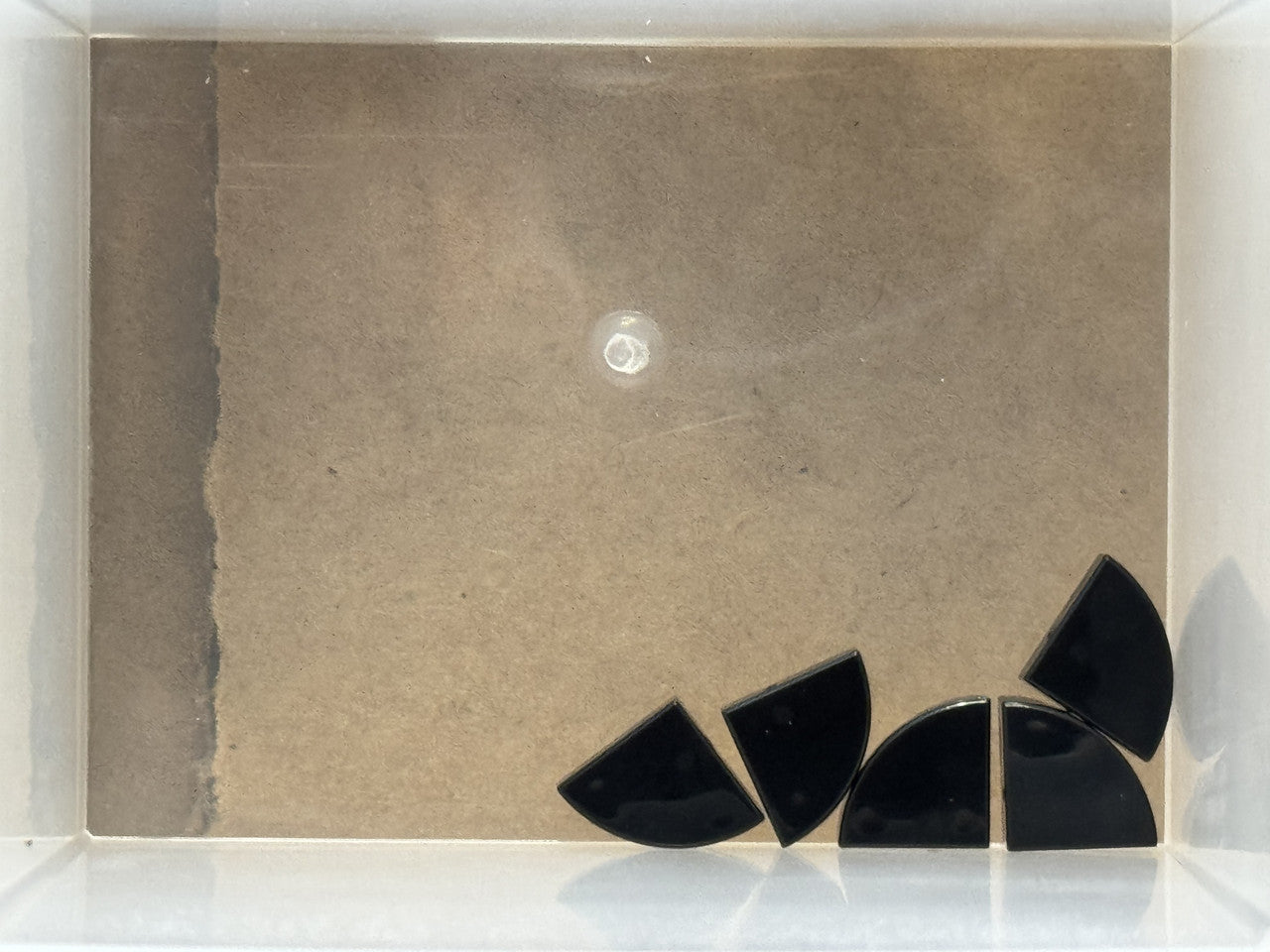 LEGO Parts - Black Tile, Round 1 x 1 Quarter - No 25269 - QTY 5