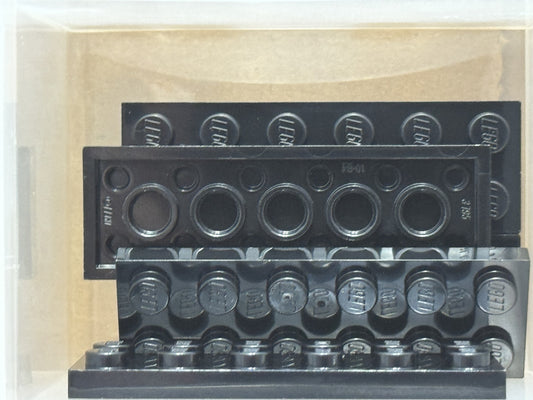 LEGO Parts - Black Plate 2 x 6 - No 3795 - QTY 5