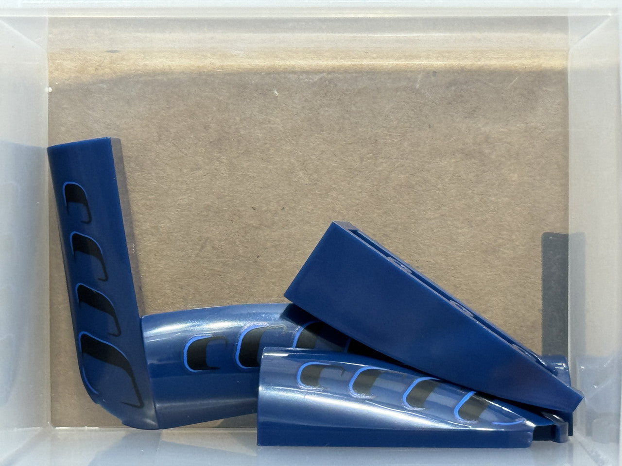 LEGO Parts - Dark Blue Slope Curved 4 x 1 Right Air Vents - No 7205pb002 - QTY 5