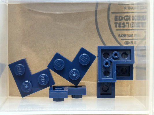 LEGO Parts - Dark Blue Plate 2 x 2 Corner - No 2420 - QTY 5