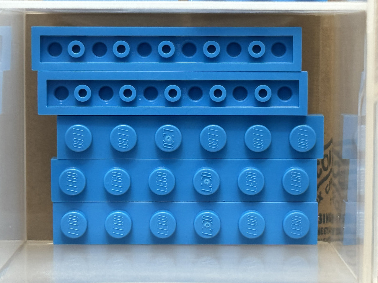 LEGO Parts - Dark Azure Plate 1 x 6 - No 3666 - QTY 5
