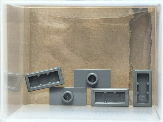 LEGO Parts - Dark Bluish Gray Plate 1 x 2 1 Stud (Jumper) - No 15573 - QTY 5