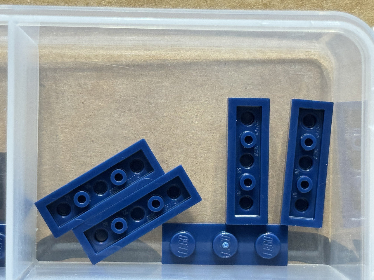 LEGO Parts - Dark Blue Plate 1 x 3 - No 3623 - QTY 5