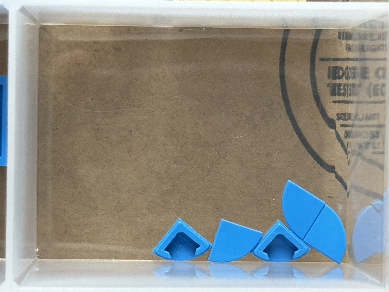 LEGO Parts - Dark Azure Tile, Round 1 x 1 Quarter - No 25269 - QTY 5