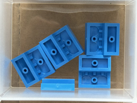 LEGO Parts - Dark Azure Slope, Curved 2 x 2 x 2/3 - No 15068 - QTY 5