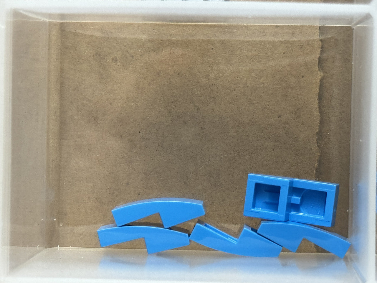 LEGO Parts - Dark Azure Slope, Curved 2 x 1 x 2/3 - No 11477 - QTY 5