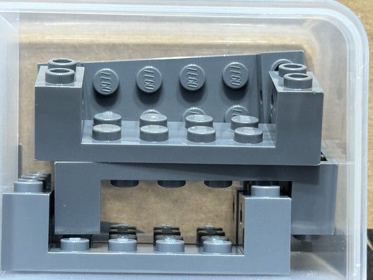 LEGO Parts - Dark Bluish Gray Technic, Brick 2 x 6 x 1 1/3 - No 3668 - QTY 5