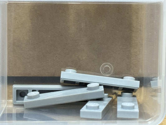 LEGO Parts - Light Bluish Gray Plate 1 x 4 with 2 Studs - No 41740 - QTY 5