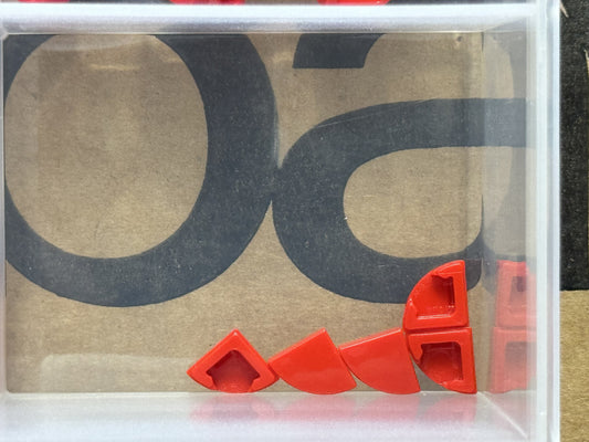 LEGO Parts - Red Tile, Round 1 x 1 Quarter - No 25269 - QTY 5