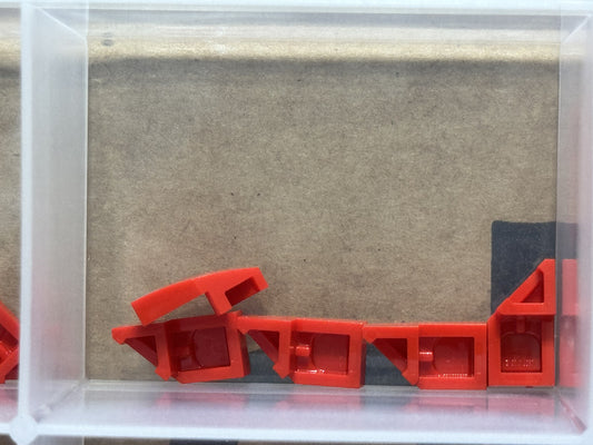 LEGO Parts - Red Wedge 2 x 1 x 2/3 Right - No 29119 - QTY 5