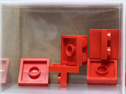 LEGO Parts - Red Bracket 2 x 2 - 1 x 2 Centered - No 41682 - QTY 5