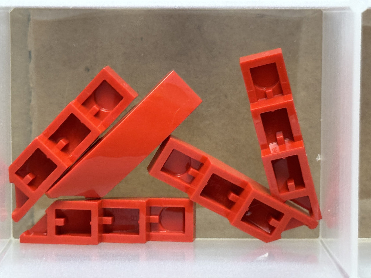 LEGO Parts - Red Wedge 4 x 1 Left - No 5415 - QTY 5